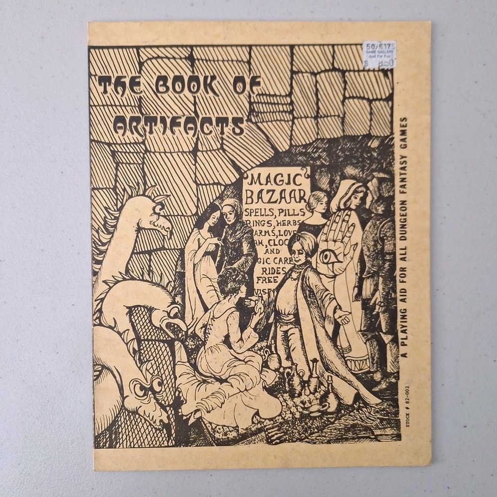*RARE* The Book of Artifacts Dragon Tree Press 1986 D&D Dungeons RPG Fantasy